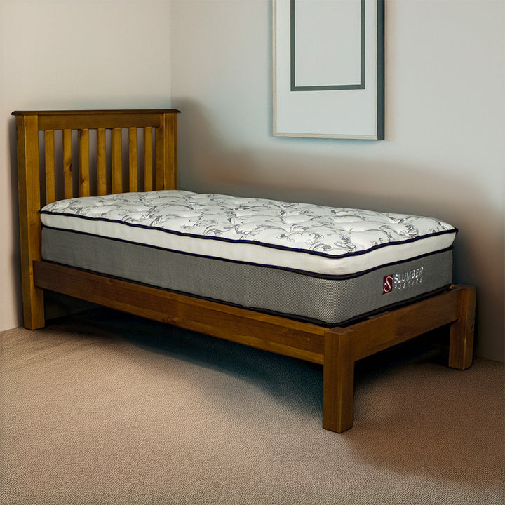 Trent Single Bed + Euro Top Mattress Combo