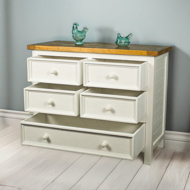 Tuscan Four-Piece Recycled Pine Bedroom Suite