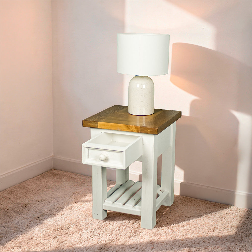 Tuscan Recycled Pine Lamp Table