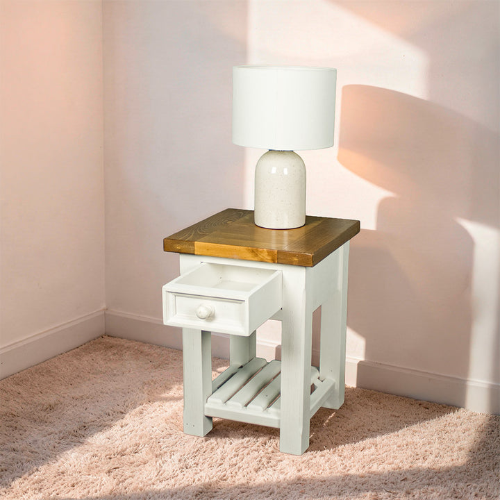 Tuscan Recycled Pine Lamp Table