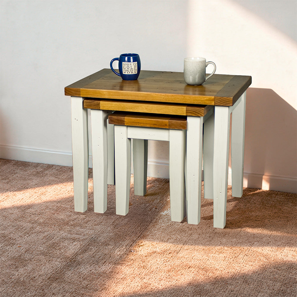 Tuscan Recycled Pine Nesting Tables