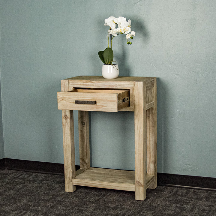 Vancouver 1 Drawer NZ Pine Hall Table