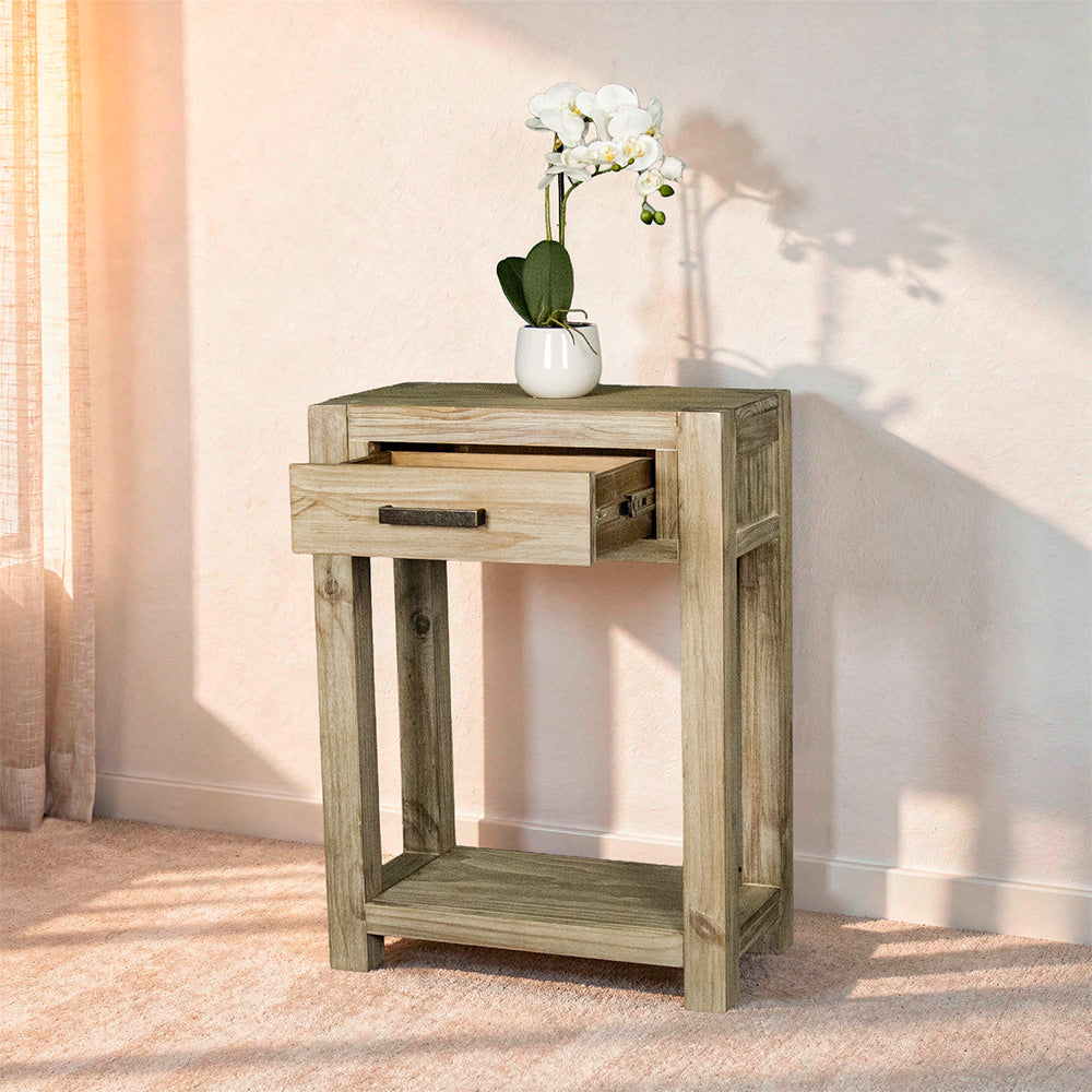 Vancouver 1 Drawer NZ Pine Hall Table