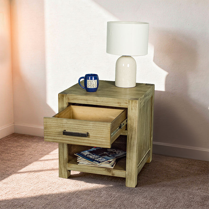 Vancouver 1 Drawer Lamp/Bedside Table