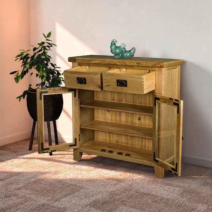 Vancouver Value 2 Drawer 2 Door Oak Sideboard
