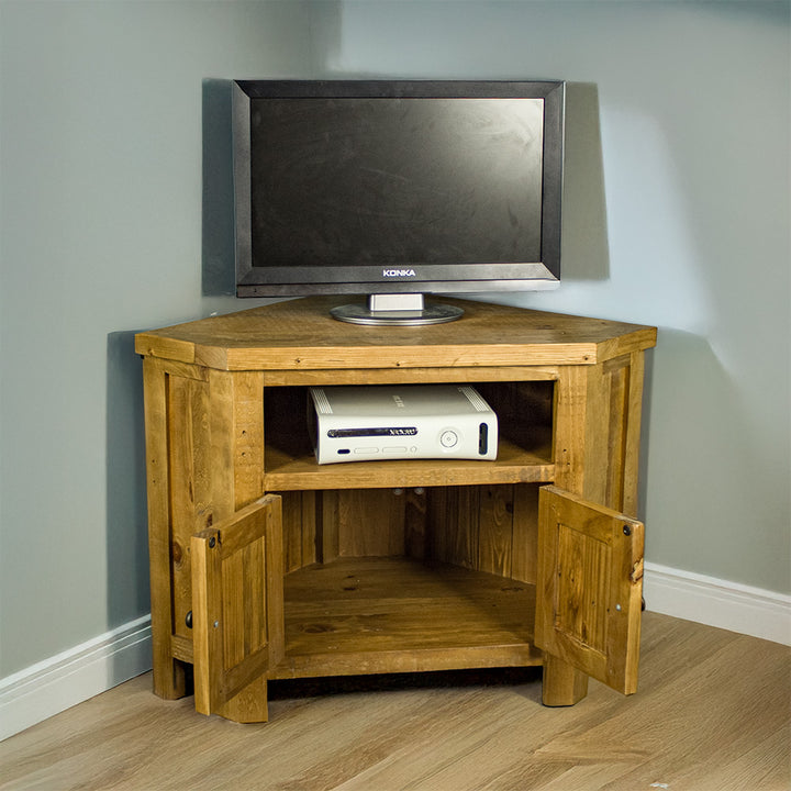 Ventura Recycled Pine Corner TV Unit