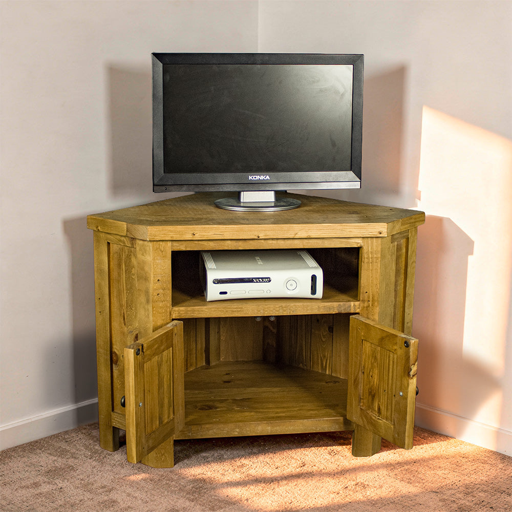 Ventura Recycled Pine Corner TV Unit
