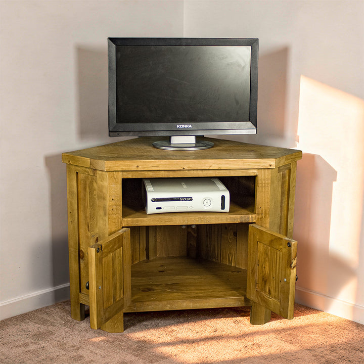 Ventura Recycled Pine Corner TV Unit