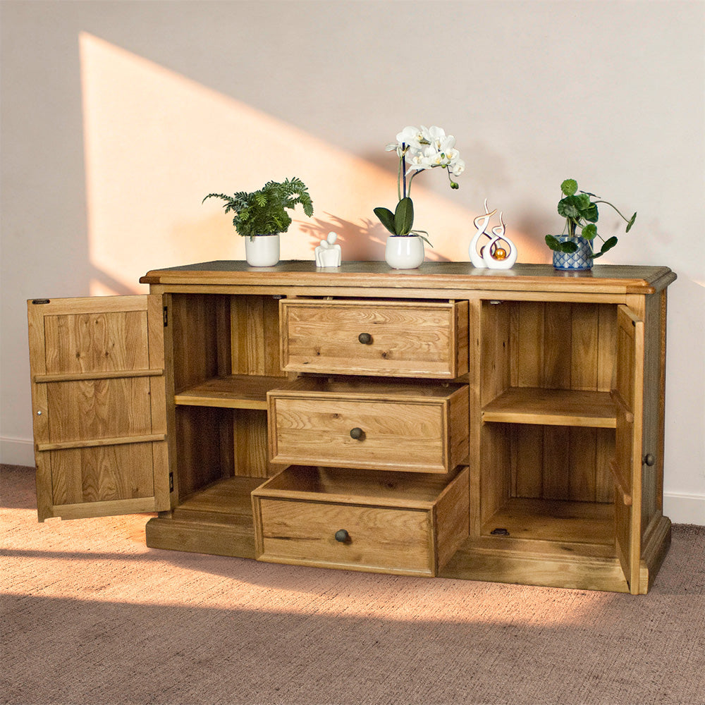 Versailles Large Oak Buffet / Sideboard