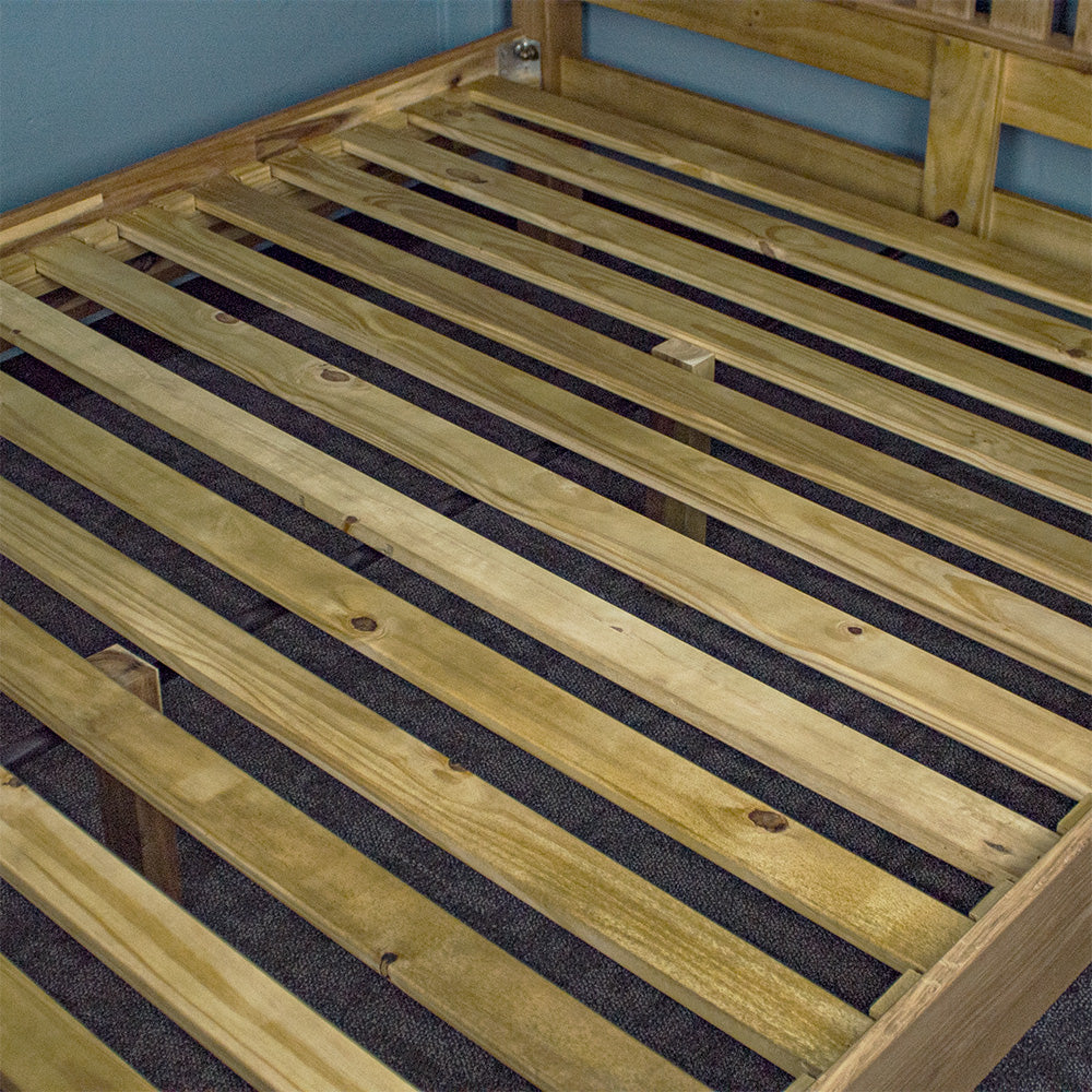 Versailles Oak Super King Size Slat Bed