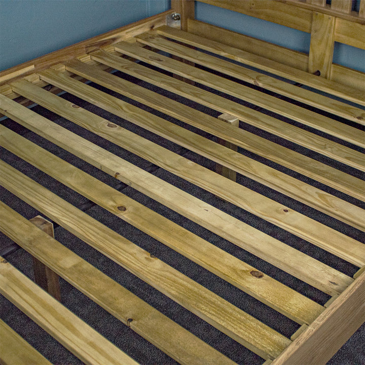 Versailles Oak Super King Size Slat Bed