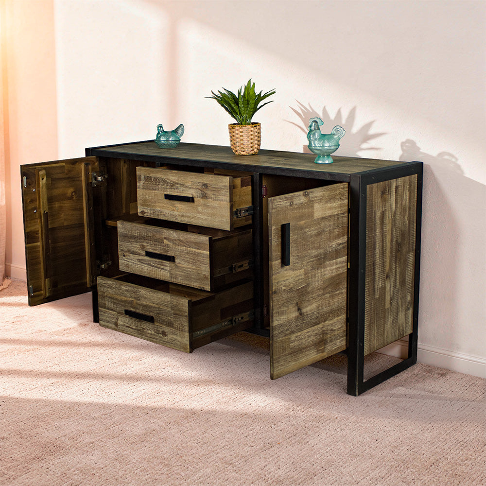 Victor 3 Drawer Sideboard