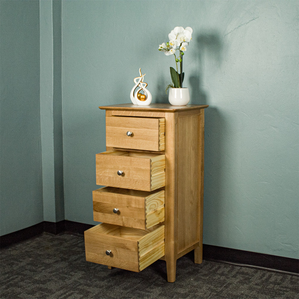 Victoria Oak 4 Drawer Lingerie Chest