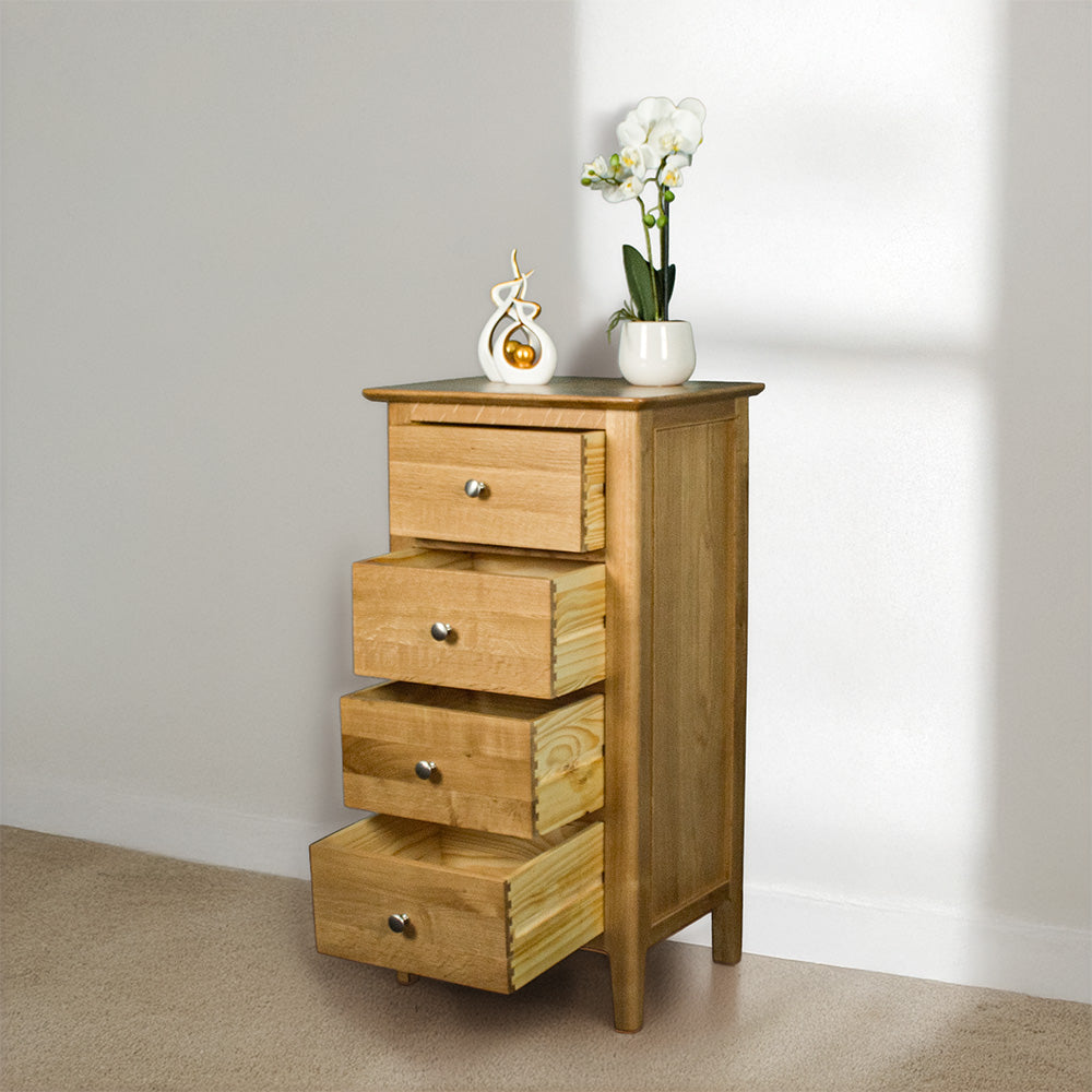 Victoria Oak 4 Drawer Lingerie Chest
