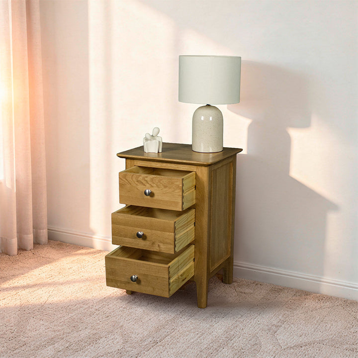 Victoria Oak Bedside Cabinet