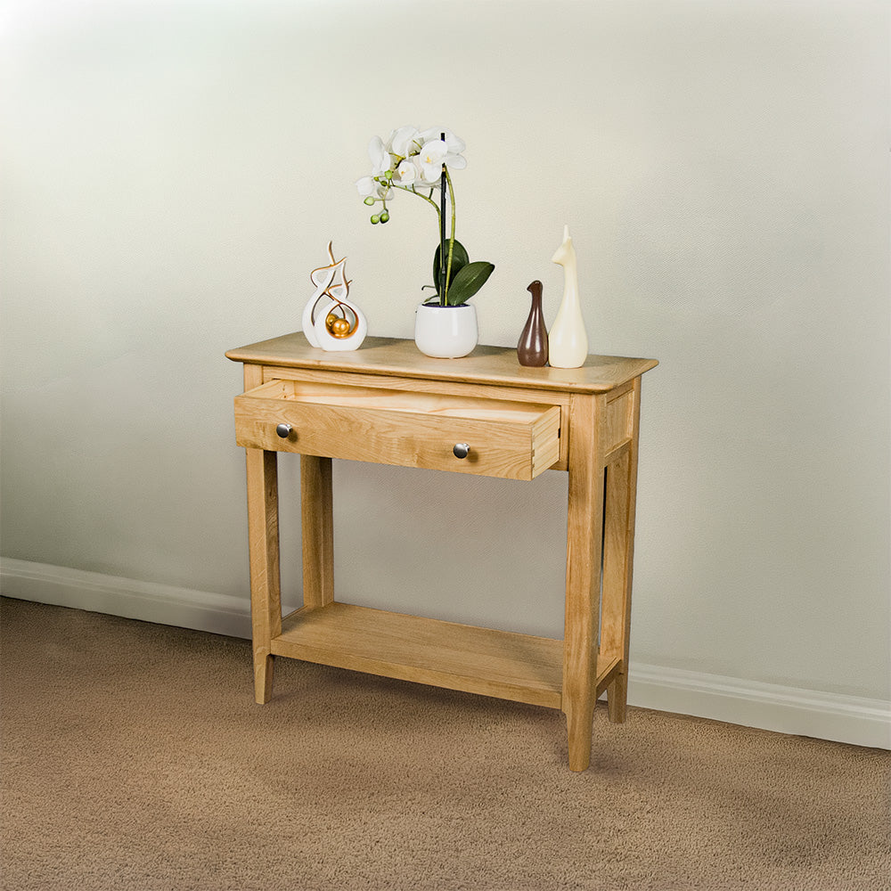 Victoria Oak Console Table