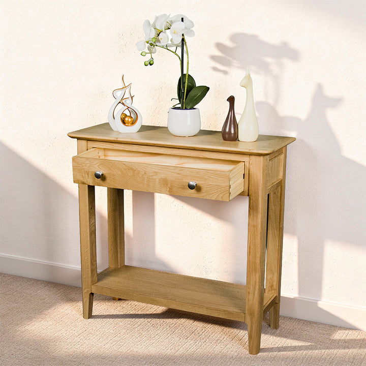 Victoria Oak Console Table