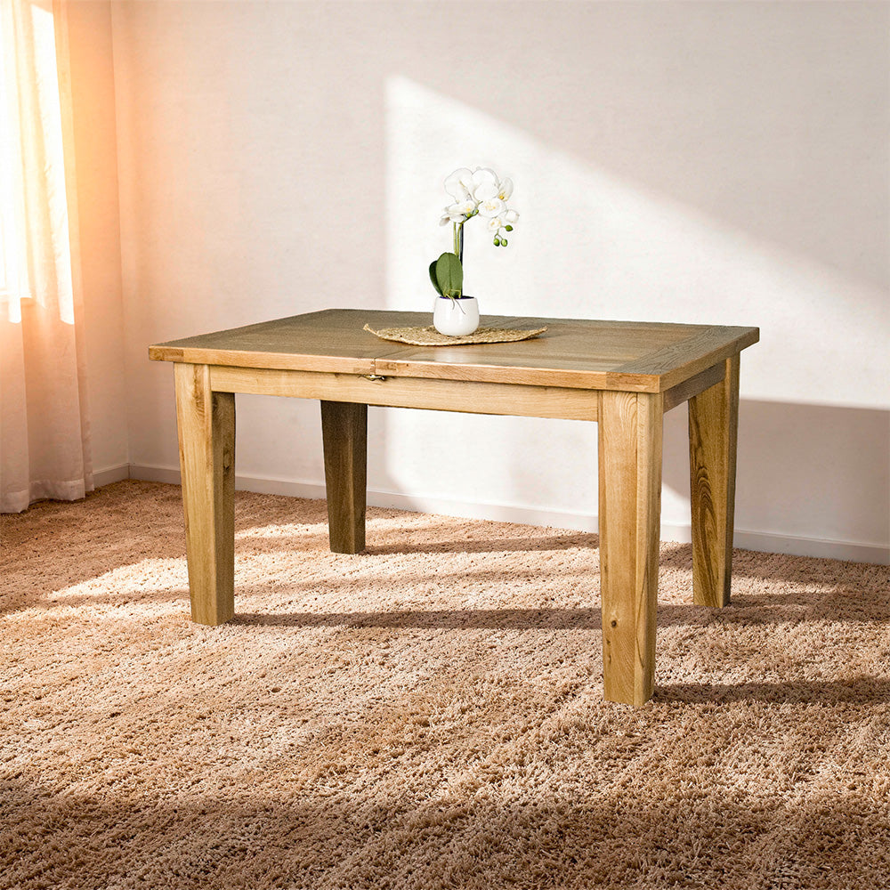 Vienna Butterfly Extending Oak Dining Table (1.4m - 1.8m)