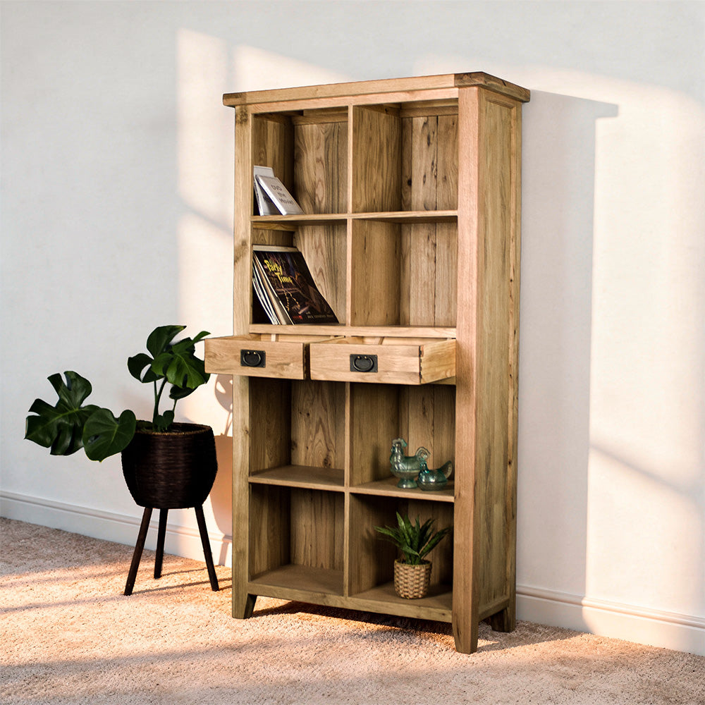 Vienna Large Oak Bookcase