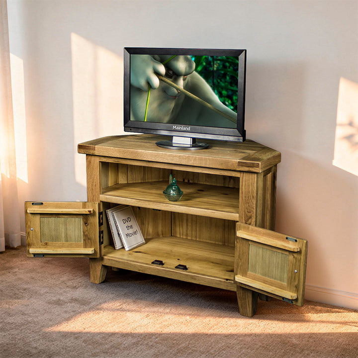 Yes Oak Corner TV Unit