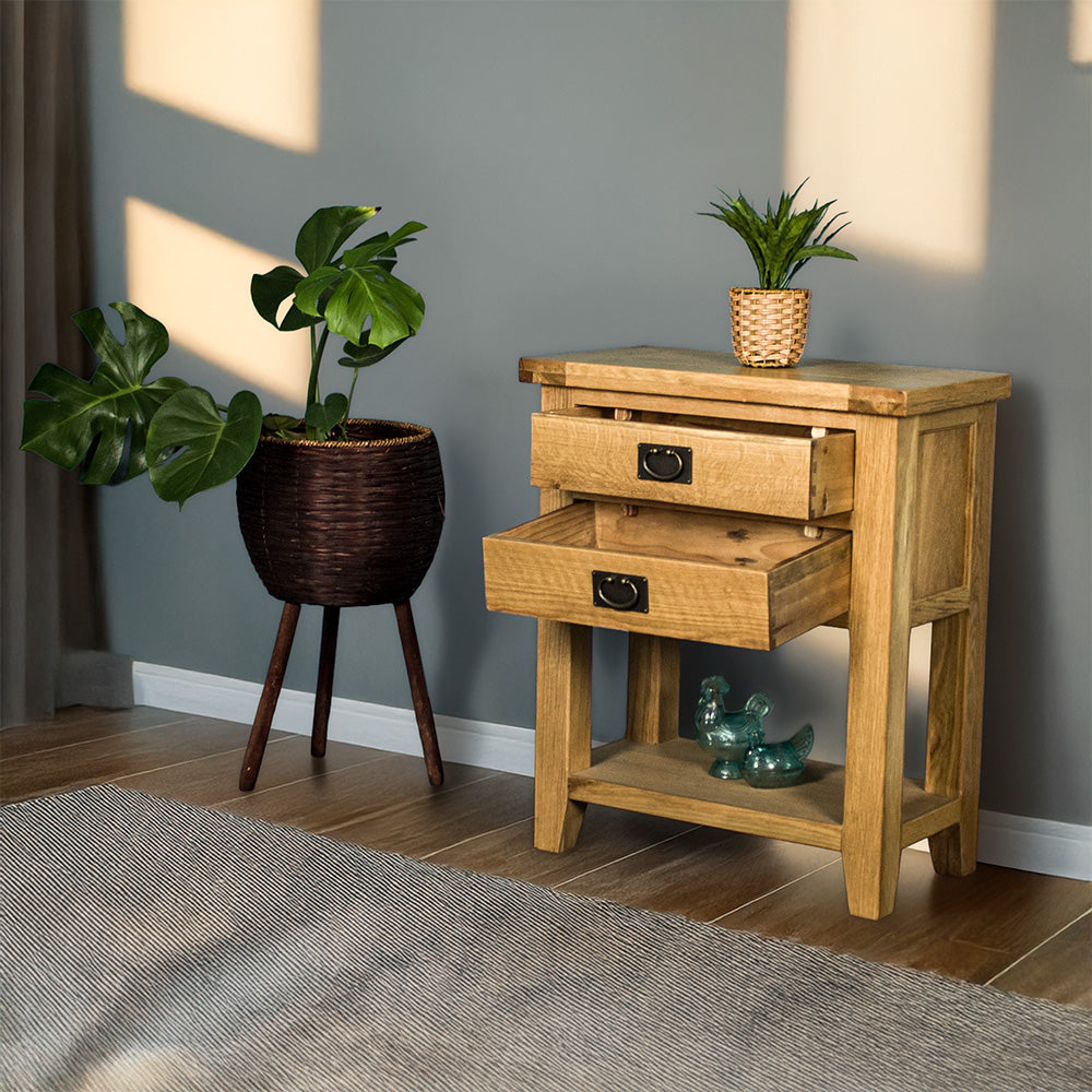 Yes Small Oak Console Table