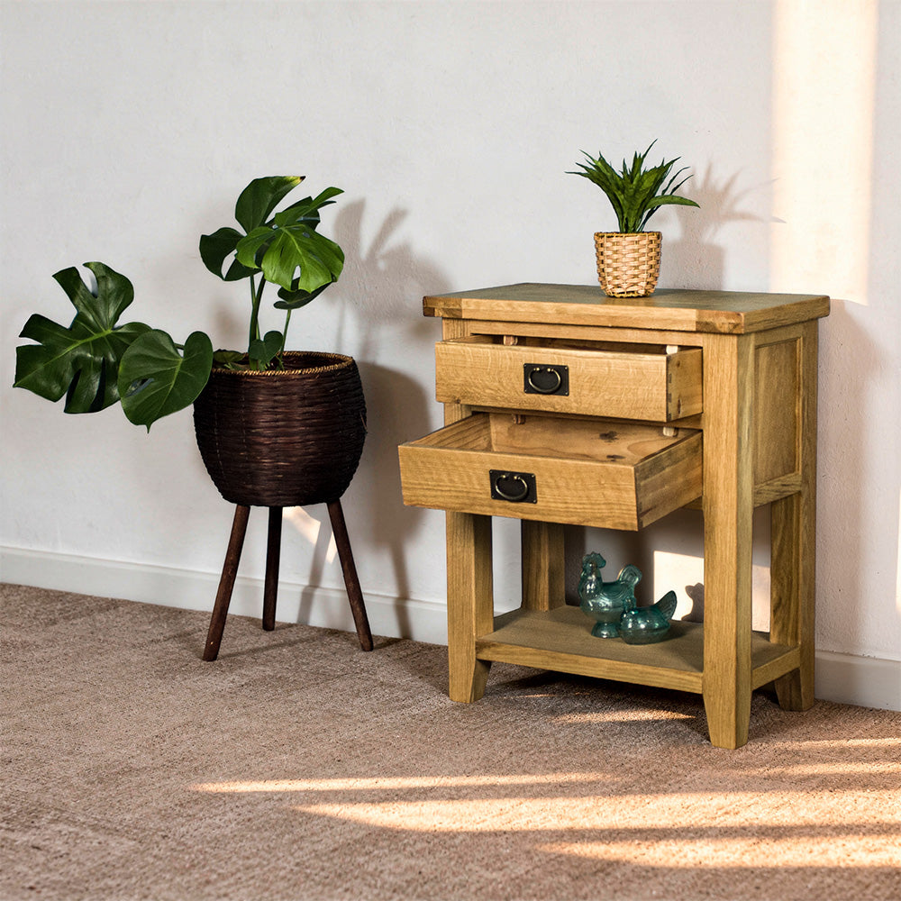 Yes Small Oak Console Table