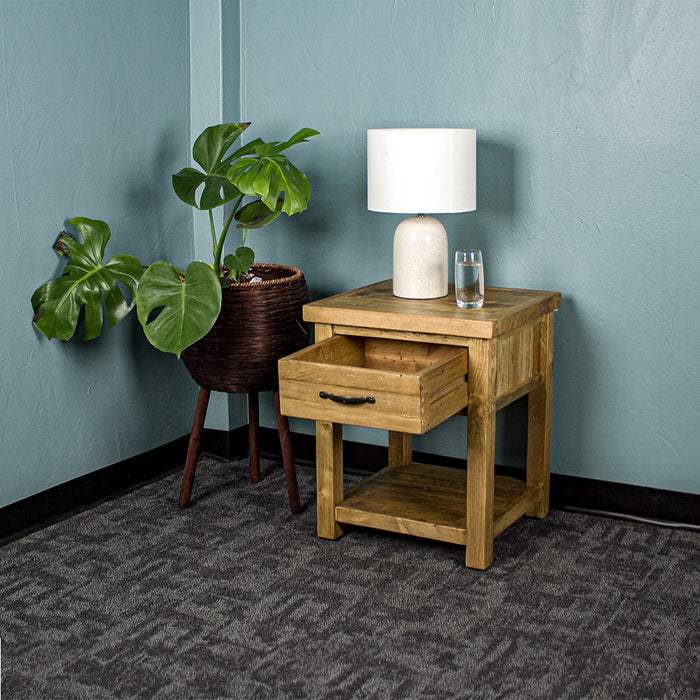 Ventura Recycled Pine Bedside Cabinet