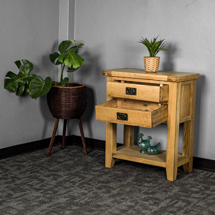 Yes Small Oak Console Table