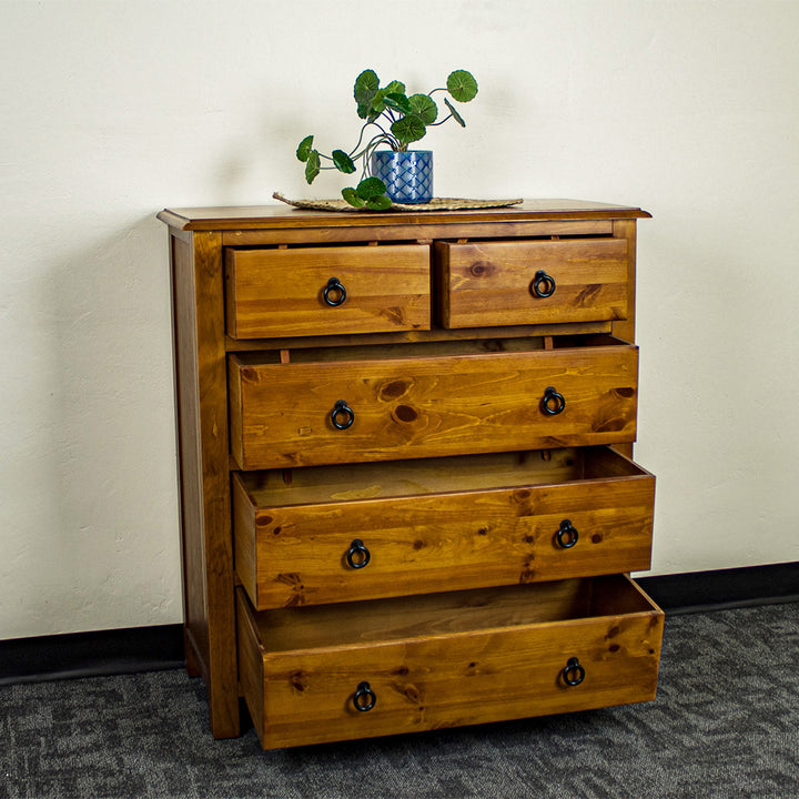Rimu-stain NZ Pine King Single Suite