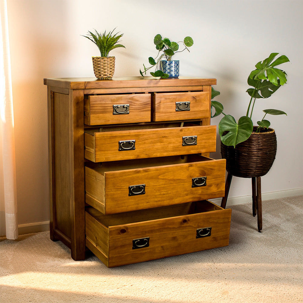New Quebec Five Drawer Tallboy