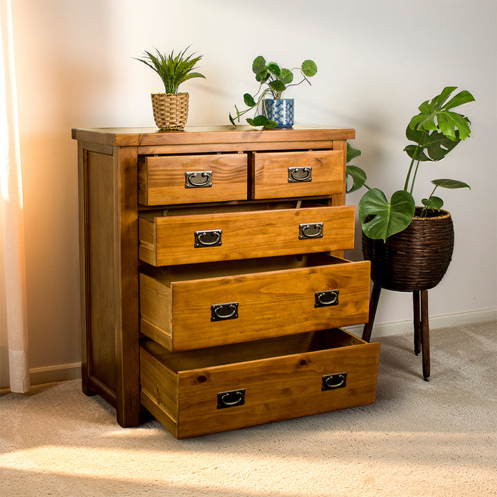 New Quebec Five Drawer Tallboy