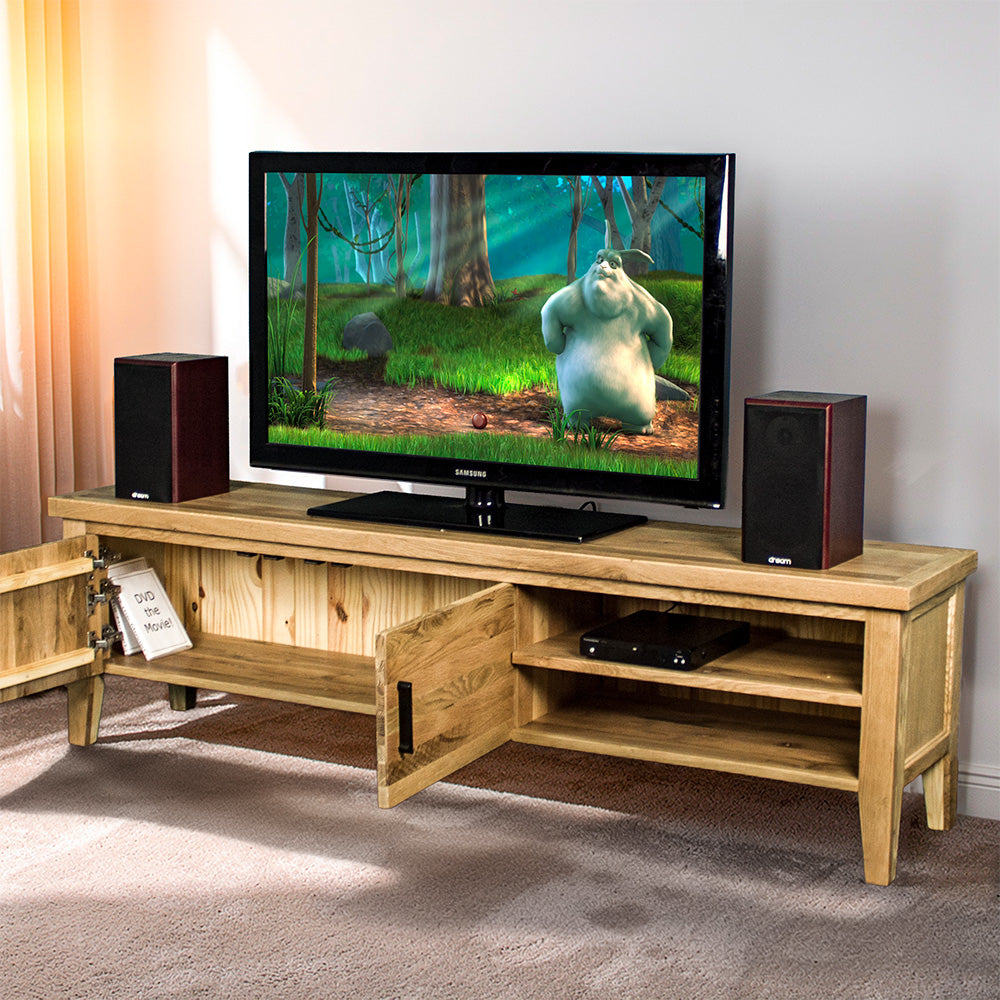 Oscar Large Oak TV Unit