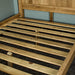 A closer view of the slats on the Amalfi Super King Oak Bed Frame.