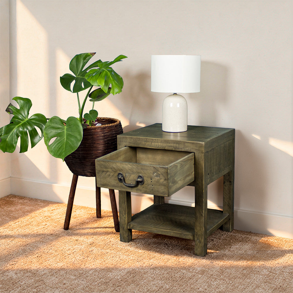Stonemill Recycled Pine Bedside Cabinet