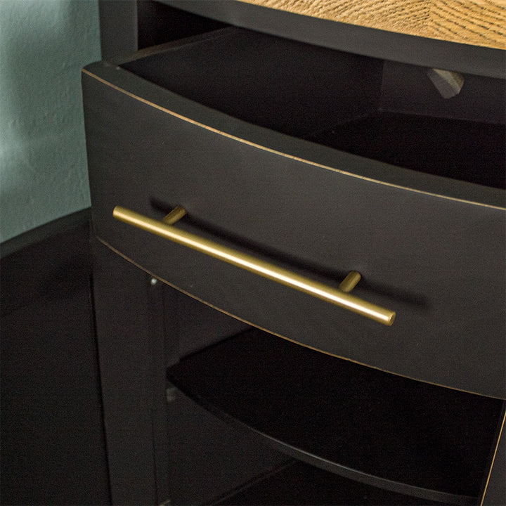 Cascais Oak-Top Corner Cabinet
