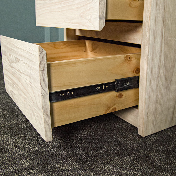 Charlotte 2 Drawer NZ Pine Bedside Cabinet