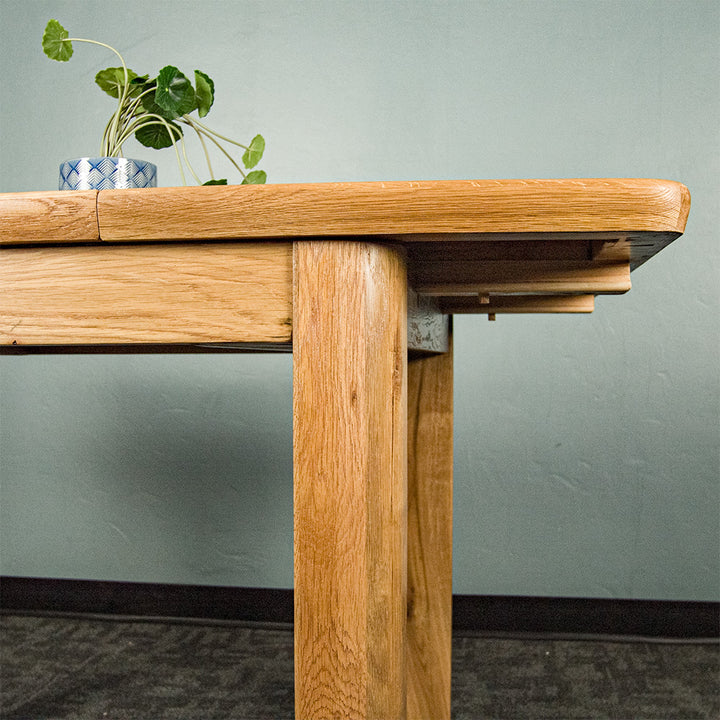 Dakota Square Oak Butterfly Extending Table (900mm)