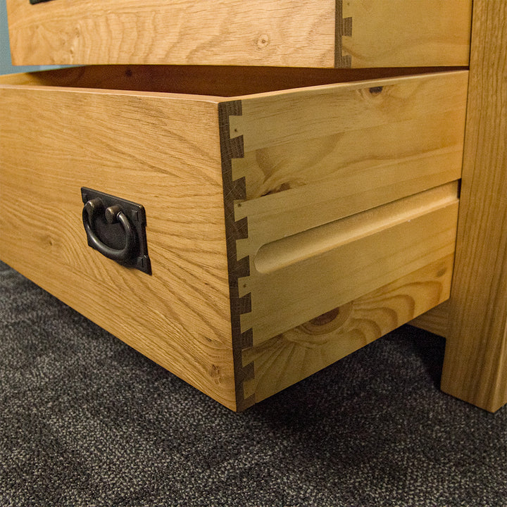 Queensland Oak 3 Drawer Chest