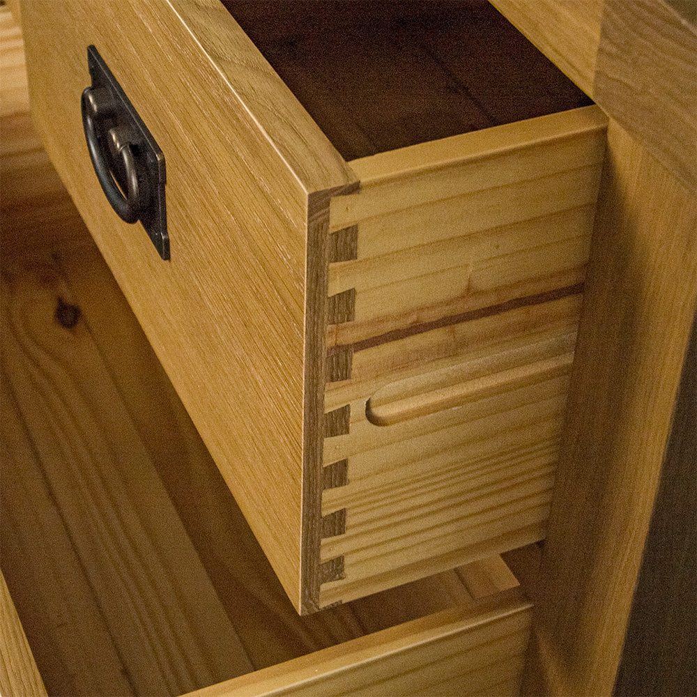 Queensland 7 Drawer Oak Lowboy