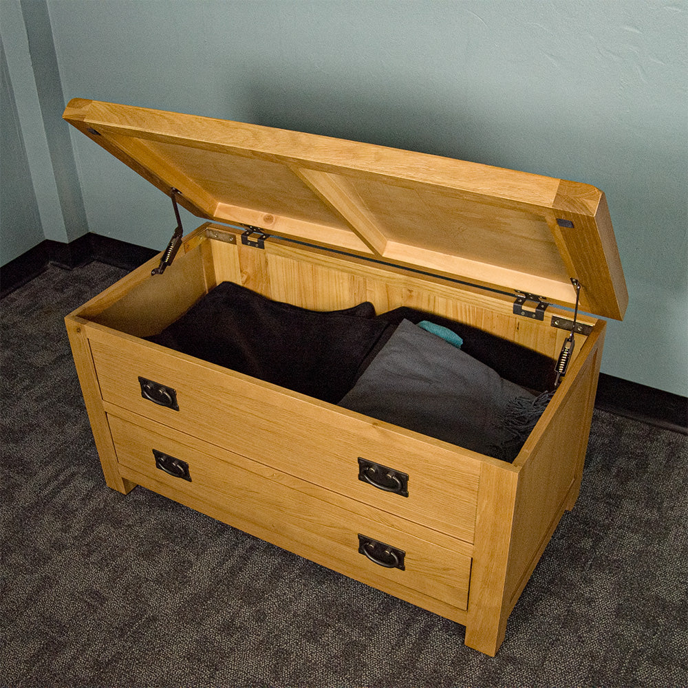 Queensland Oak Blanket Box