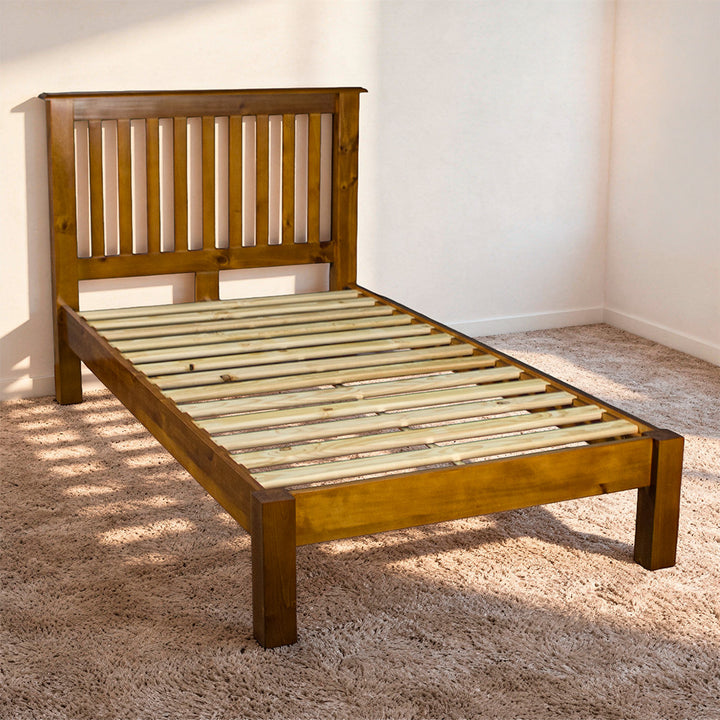 Trent King Single Size NZ Pine Slat Bed Frame