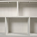 Overall view of the shelf space in the Tuscan Recycled Pine Low Bookcase
