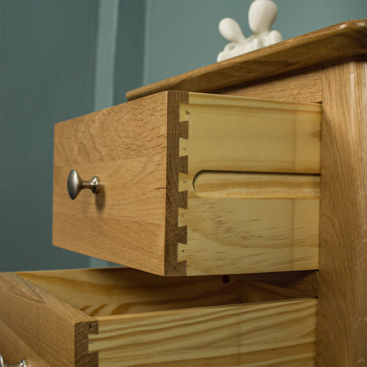 Victoria Oak Bedside Cabinet (L)