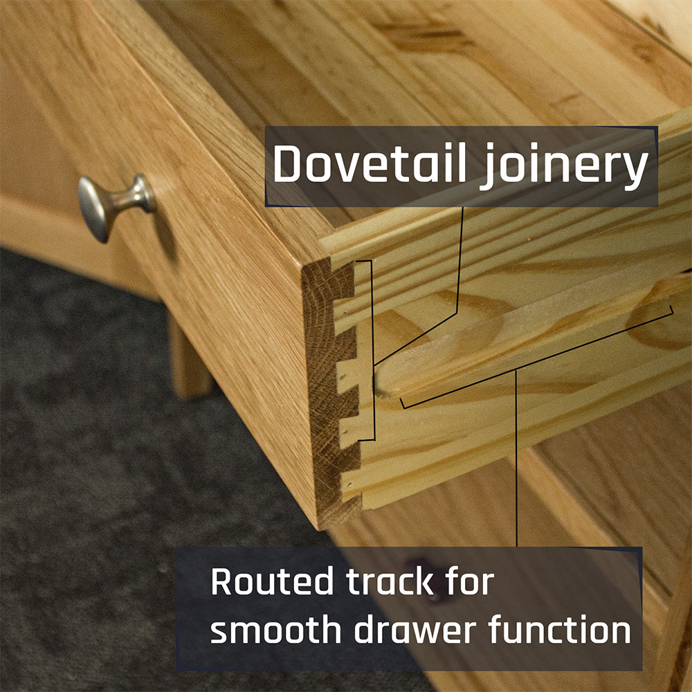 Victoria Small Oak Sideboard