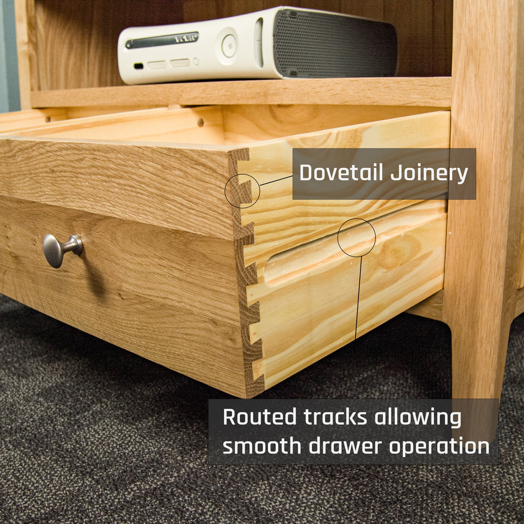 Victoria Compact Oak TV Cabinet