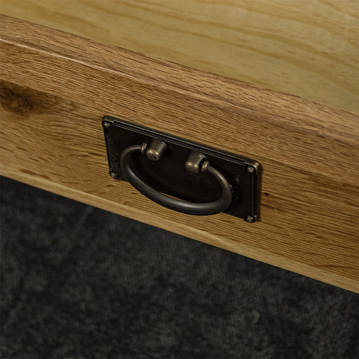 Vienna 4 Drawer Oak Hall Table
