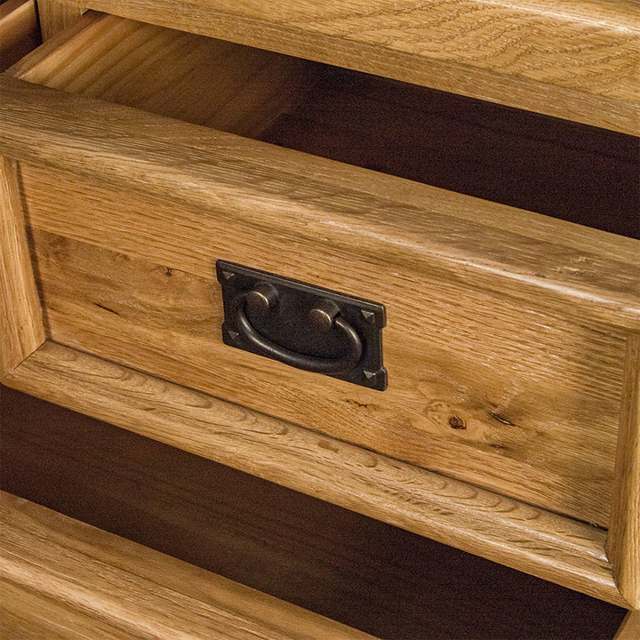 Yes Four Drawer Oak Lowboy