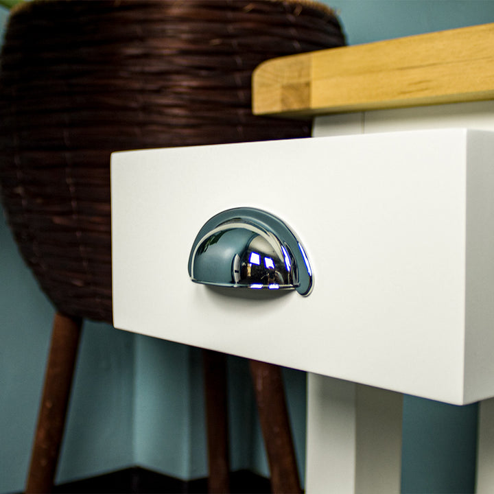 Tasmania Oak Top Bedside Table / Lamp Table