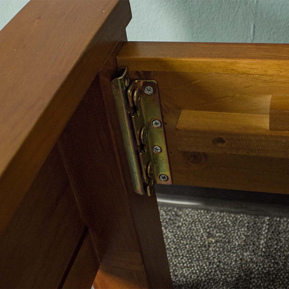 Alton Rimu-Stained NZ Pine King Bed Frame | Mainland Furniture NZ