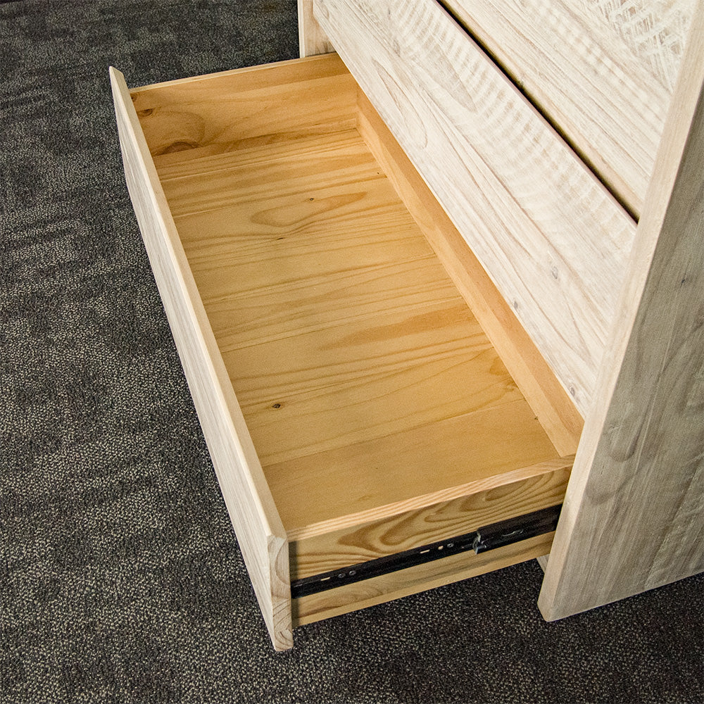 Charlotte 5 Drawer Pine Tallboy